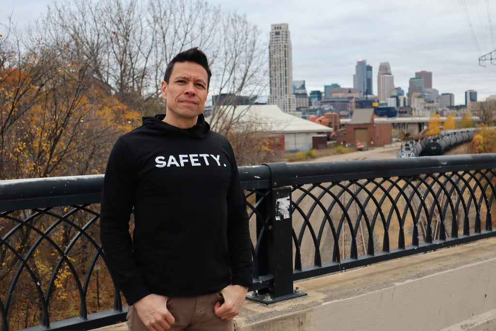 Long Sleeve Safety Hooded T-Shirt