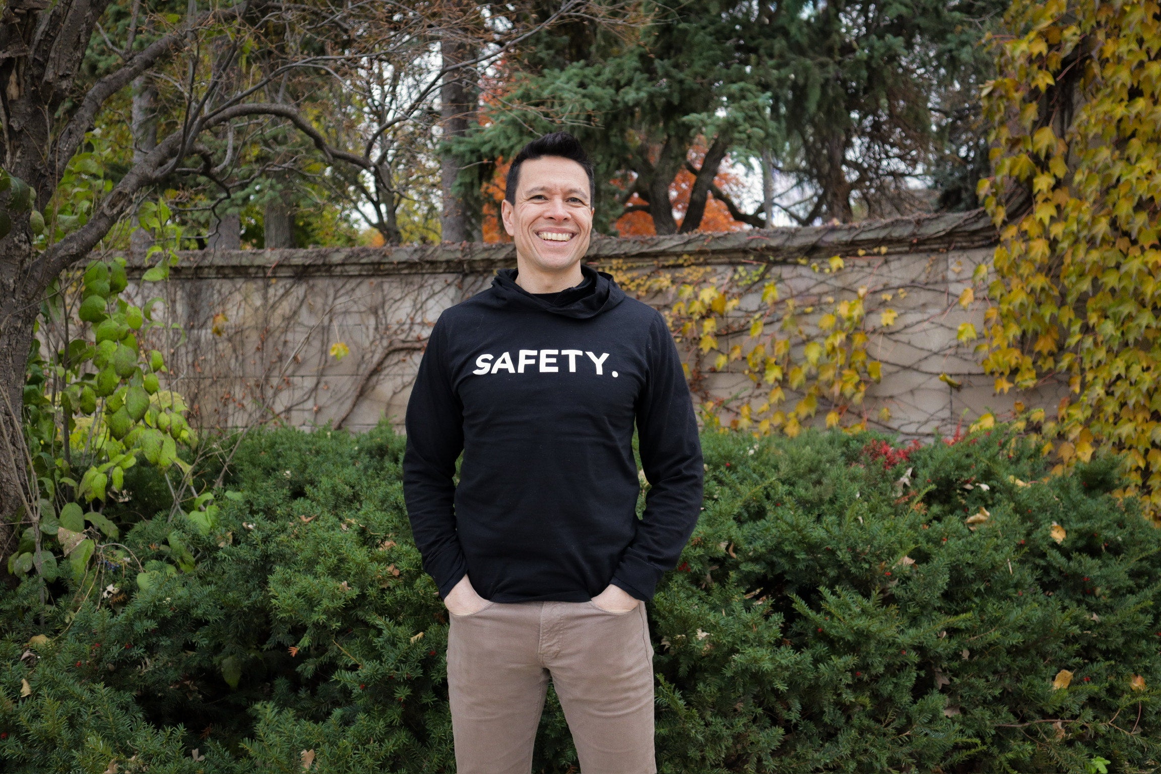 Long Sleeve Safety Hooded T-Shirt